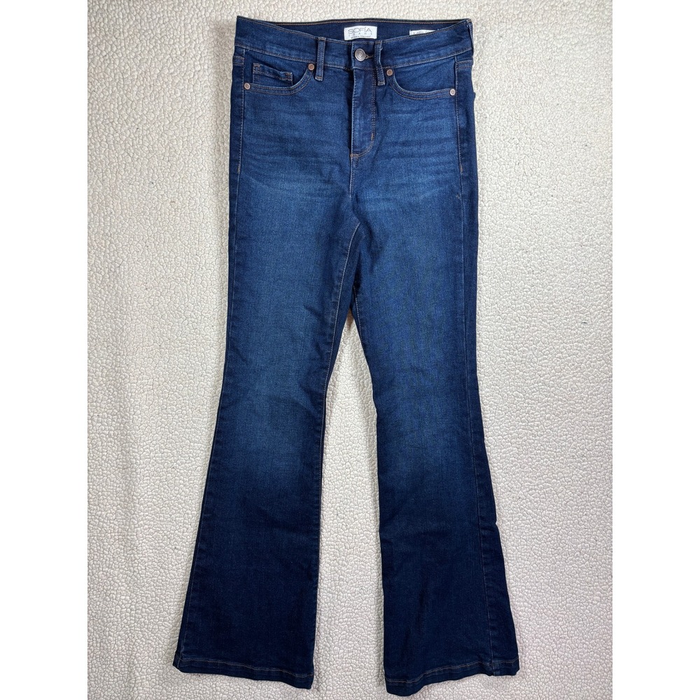 Sofia Jeans by Sofia Vergara Melisa Flare Women Size 2 Dark Wash Blue Jeans